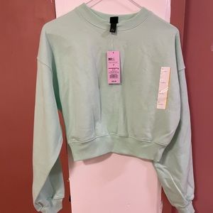 Beautiful crops top for women. Wild fable. Light green.